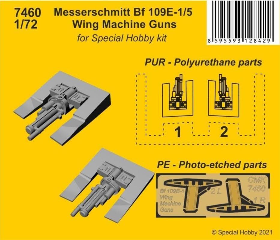 Messerschmitt Bf 109e-1/5 - Wing Machine Guns