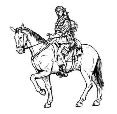 Us Mounted Soldier In Afganistan (1 Figur & Pferd)