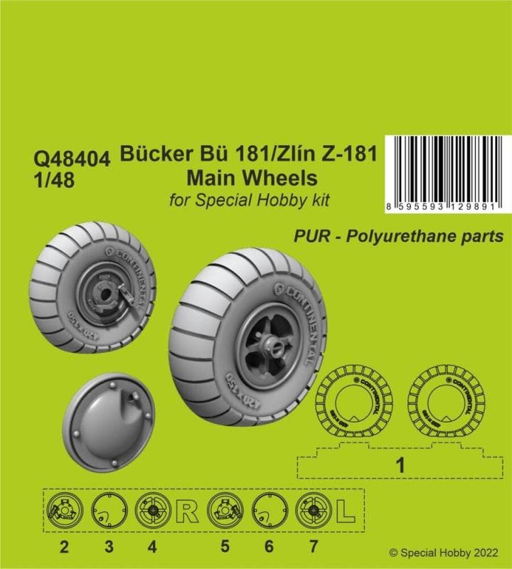 Bücker Bü 181/Zlin Z-181 - Main Wheels