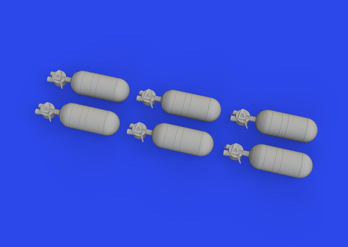 Wwii Usaaf Oxygen Cylinder A-6 - Print