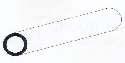 Rundröhre, 35 Cm Lang, Durchm.2,4 Mm - 3/32, 6 Stück