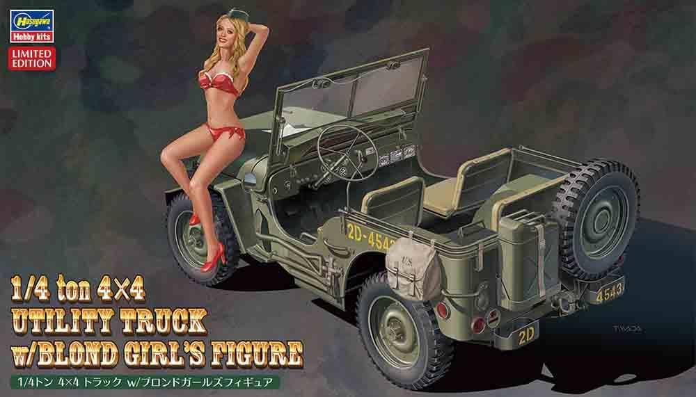 1/4 T. 4x4x Truck Mit Blondem Girl