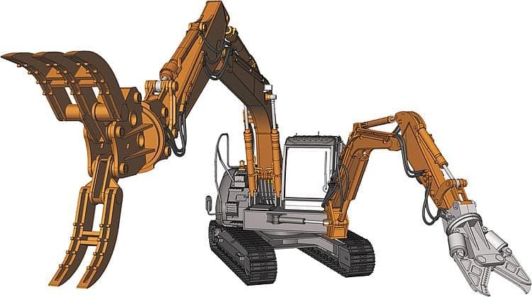 Hitachi Doppel-Arm-Arbeitsmaschine