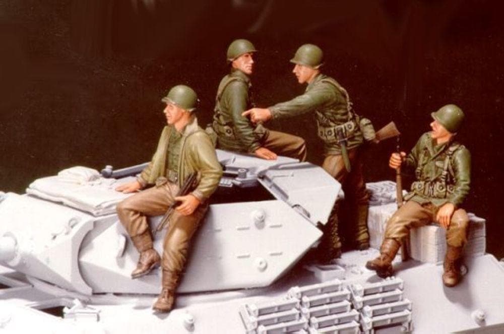 U.S. M10 Tank Infantry- 4 Fig. Pick Up