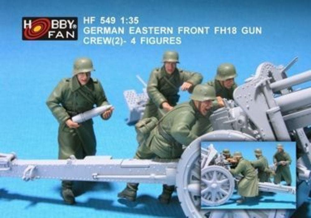 German Eastern Front Fh18 Gun Crew(2)-4f