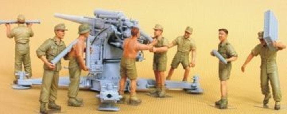 Flak 18 Crew Set (Afrikakorps) 8 Figures