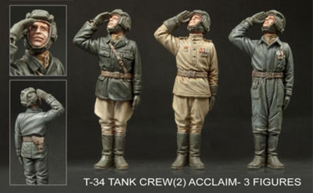 T-34 Tank Crew(2) Acclaim (3 Figures)