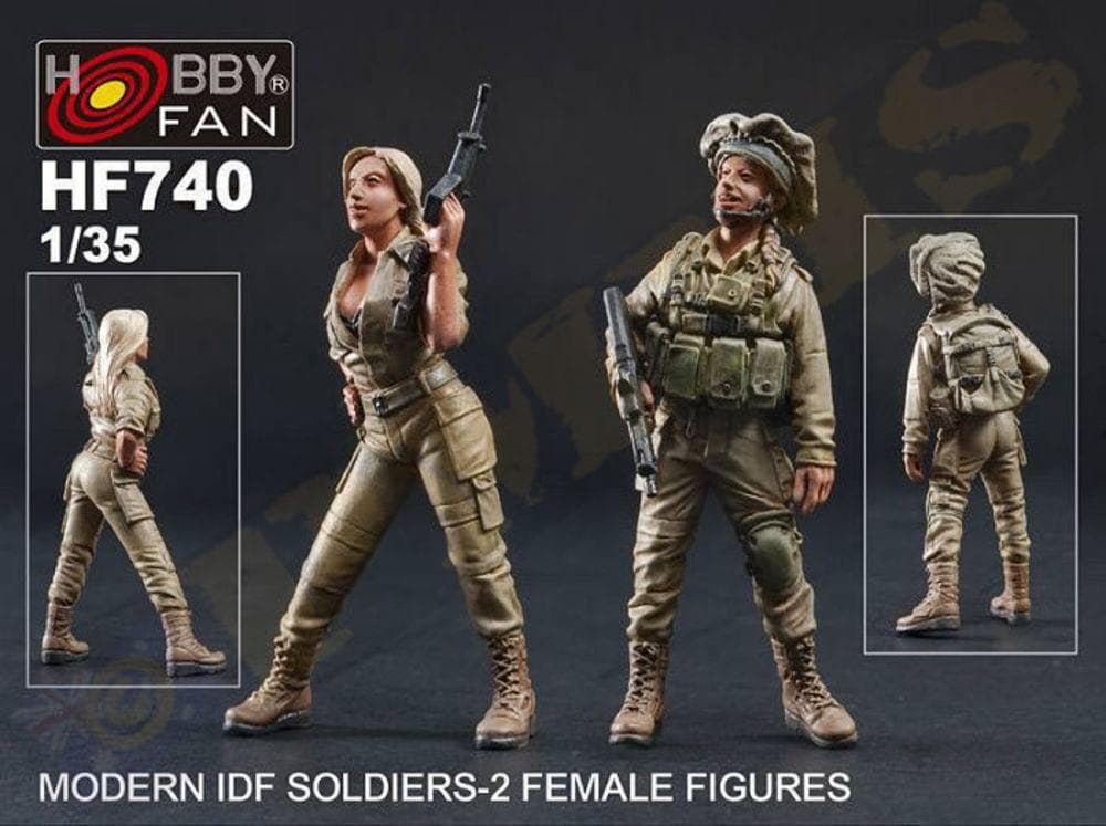 Modern Idf Soldiers - 2 Female Figures