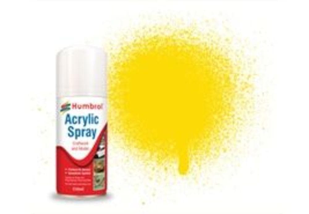 Humbrol Acryl-Spray Gelb Glänzend 150 Ml