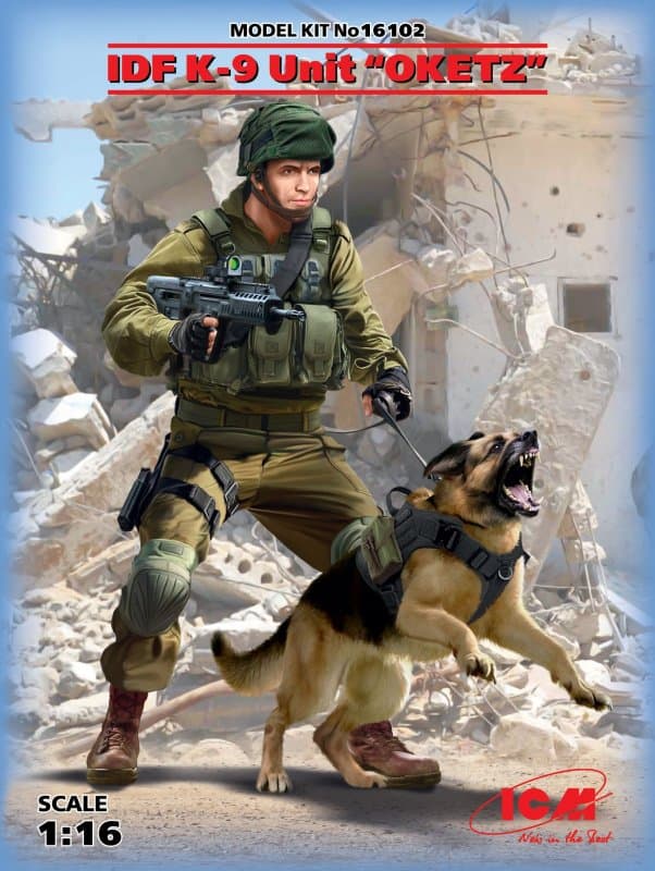 K-9,Israeli Police Team Officer With Dog
