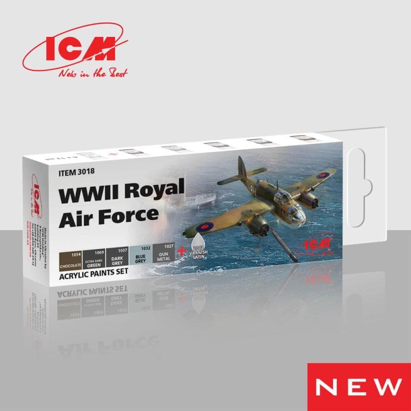 Acrylic Paint Set For Wwii Royal Air Force
