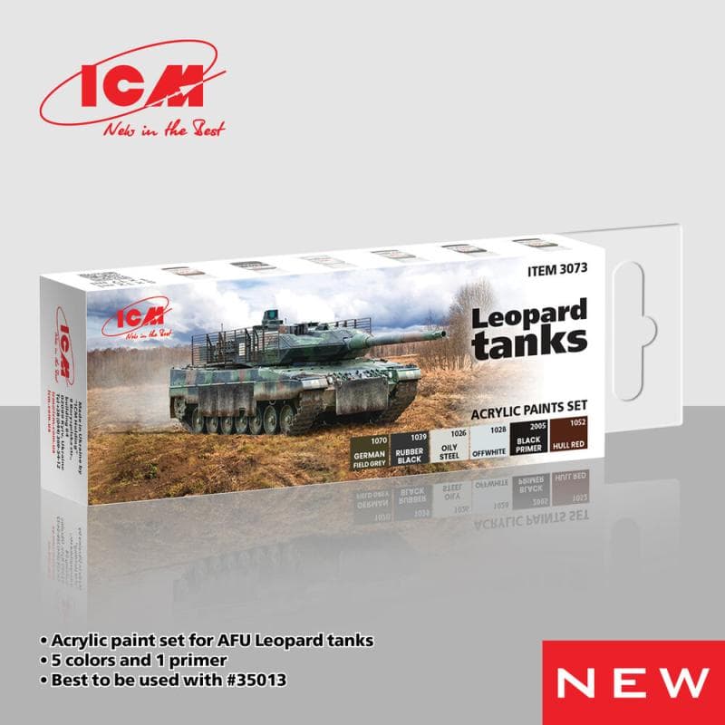 Acrylic Paint Set - Leopard Tanks
