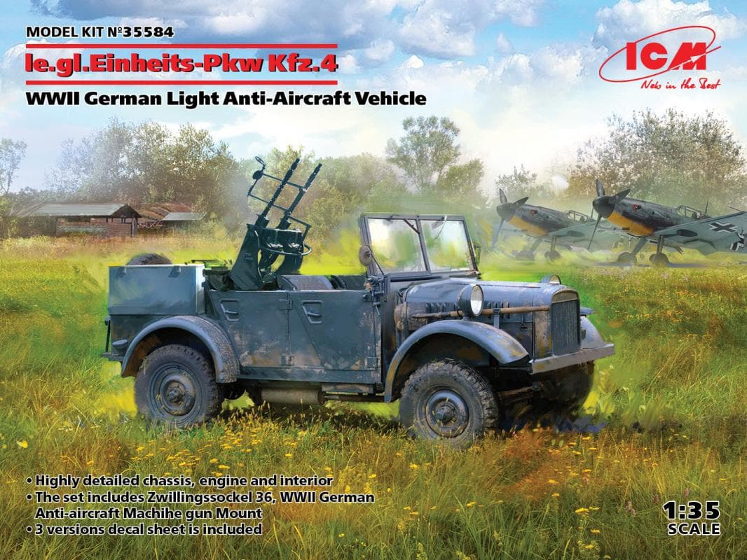 Le.Gl.Einheitz-Pkw Kfz.4, Wwii German Light Anti-Aircraft Vehicle