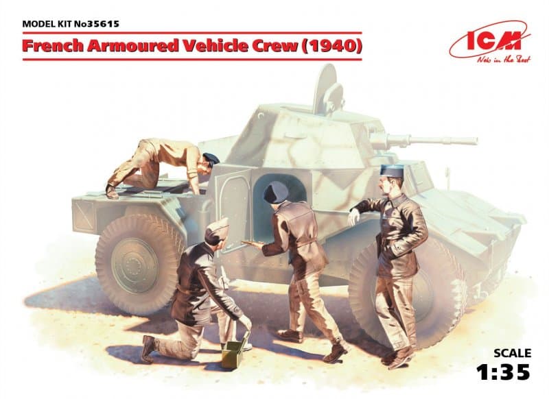 Wwii Französische Panzerwagen-Besatzung