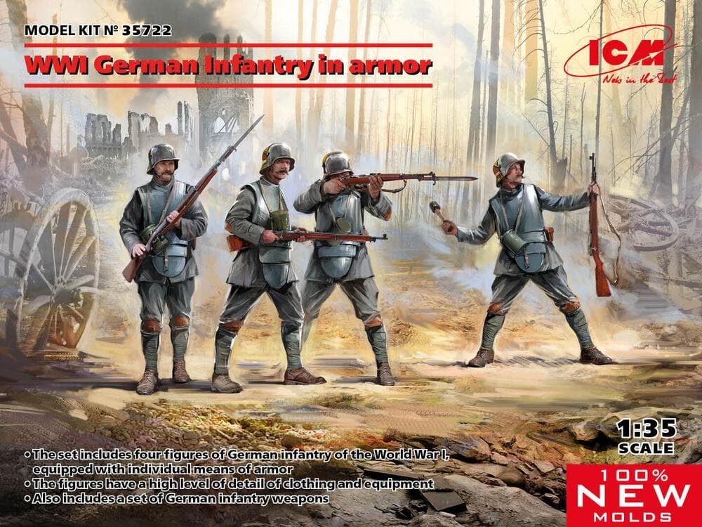 Wwi German Infantry In Rmor