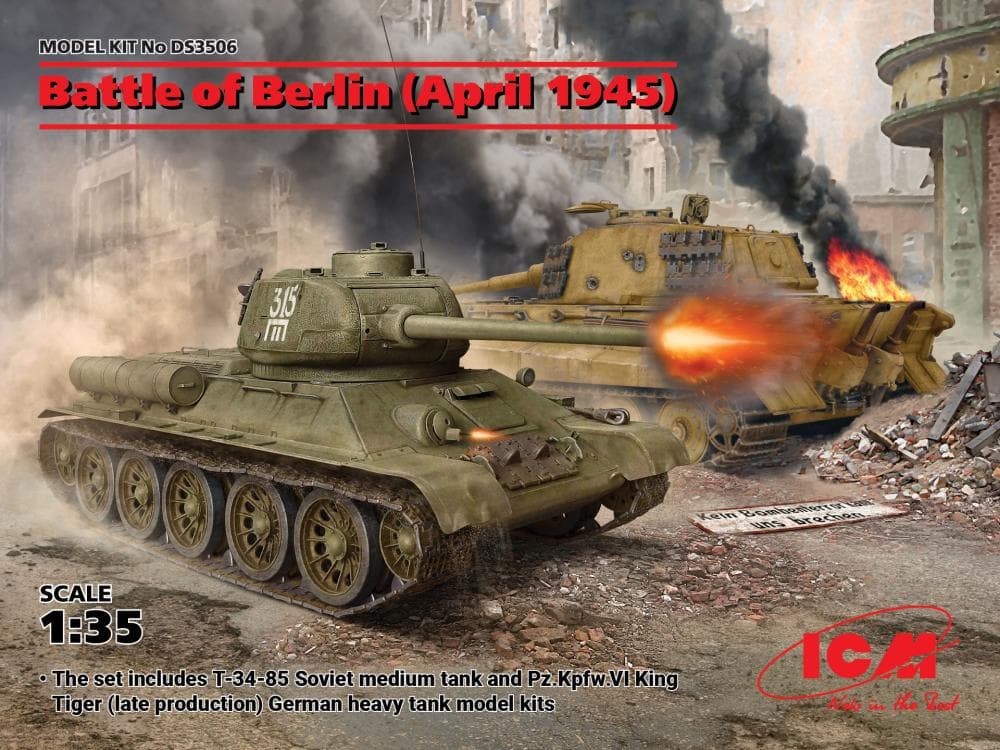 Battle Of Berlin (April 1945) (T-34-85, King Tiger)
