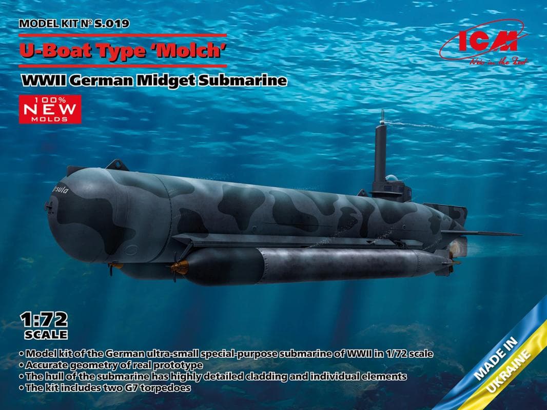 U-Boat Type Molch - Wwii German Midget Submarine