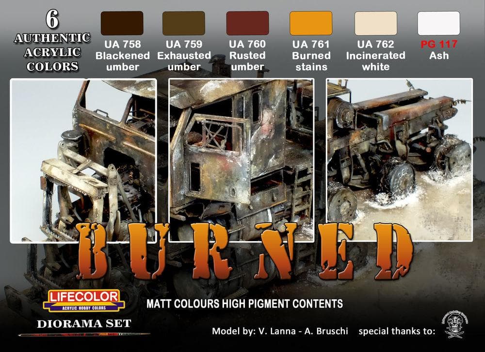 Burned Matt Colours High Pigment Content