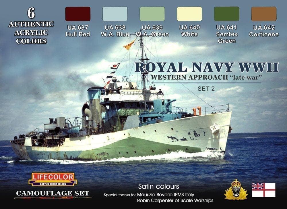 Royal Navy Wwii Western Approach Late War Set 2 Camouflage Set
