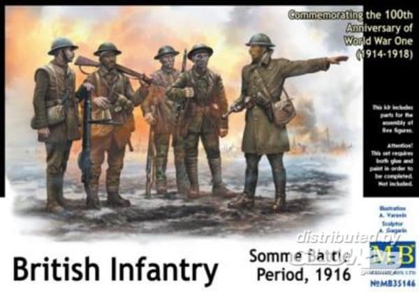 British Infantry, Somme Battle Period 1916