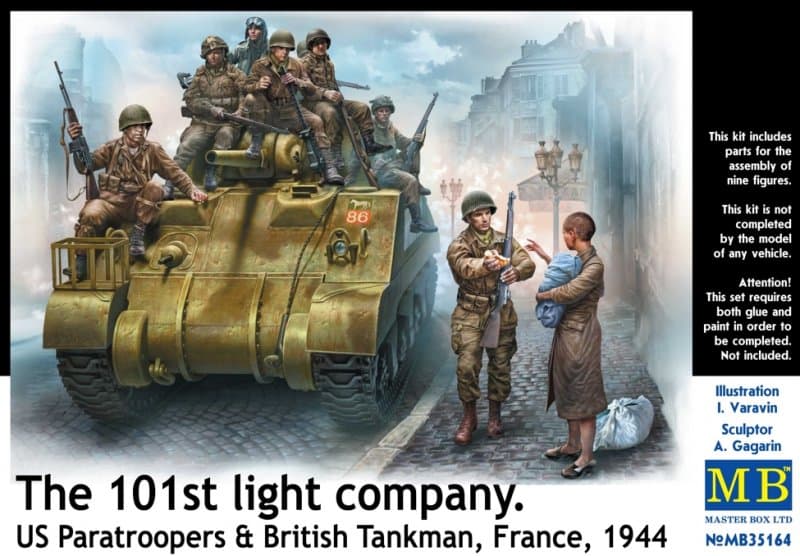 101. Light Coy Us Paras & Brit. Tanker 1944