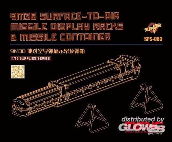 9m38 Surface-To-Air Missile Displayracks & Missile Container (Resin)