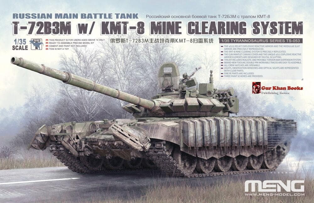 Russian Main Battle Tank T-72b3m W/ Kmt-8 Mine Clearing System