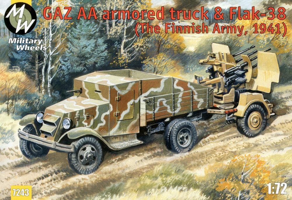 Gaz Aa Armored Car Truck & Flak-38, Fin