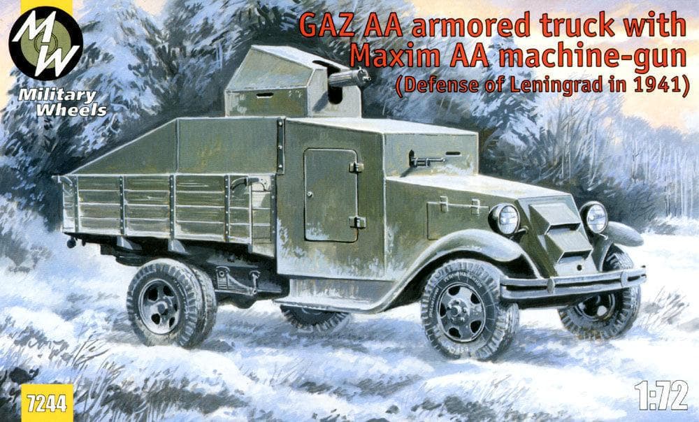 Gaz Aa Armored Truck With Maxim Aa Gun
