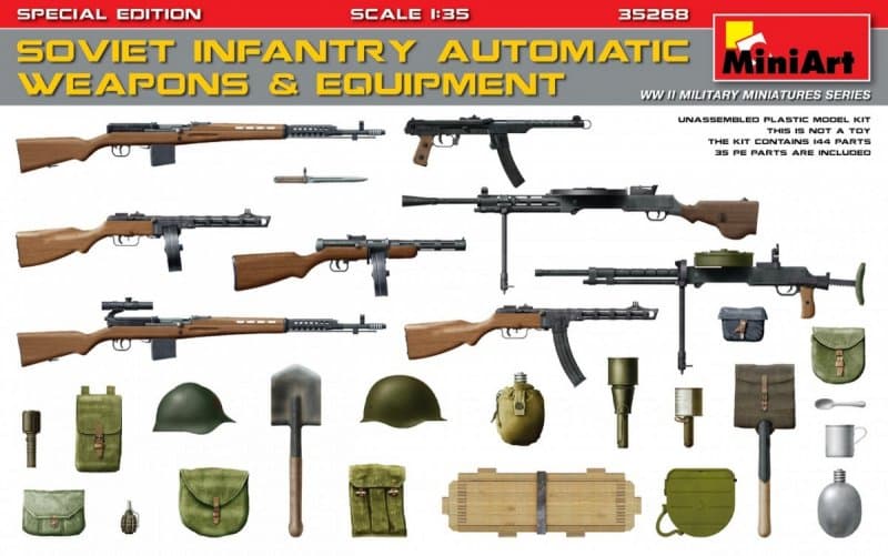 Soviet Infantry Automatic Weapons & Equipment.Special Edition (Pe Parts)