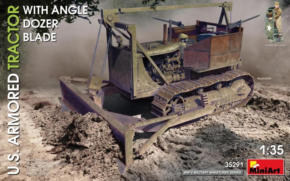 U.S. Armored Tractor W/Angle Dozer Blade