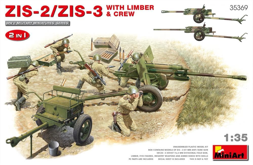Zis-2/Zis-3 With Limber & Crew. 2 In 1