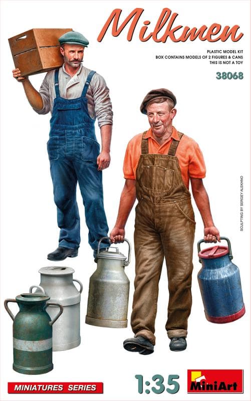 Milchmann Mit Zubehör (2 Figuren)
