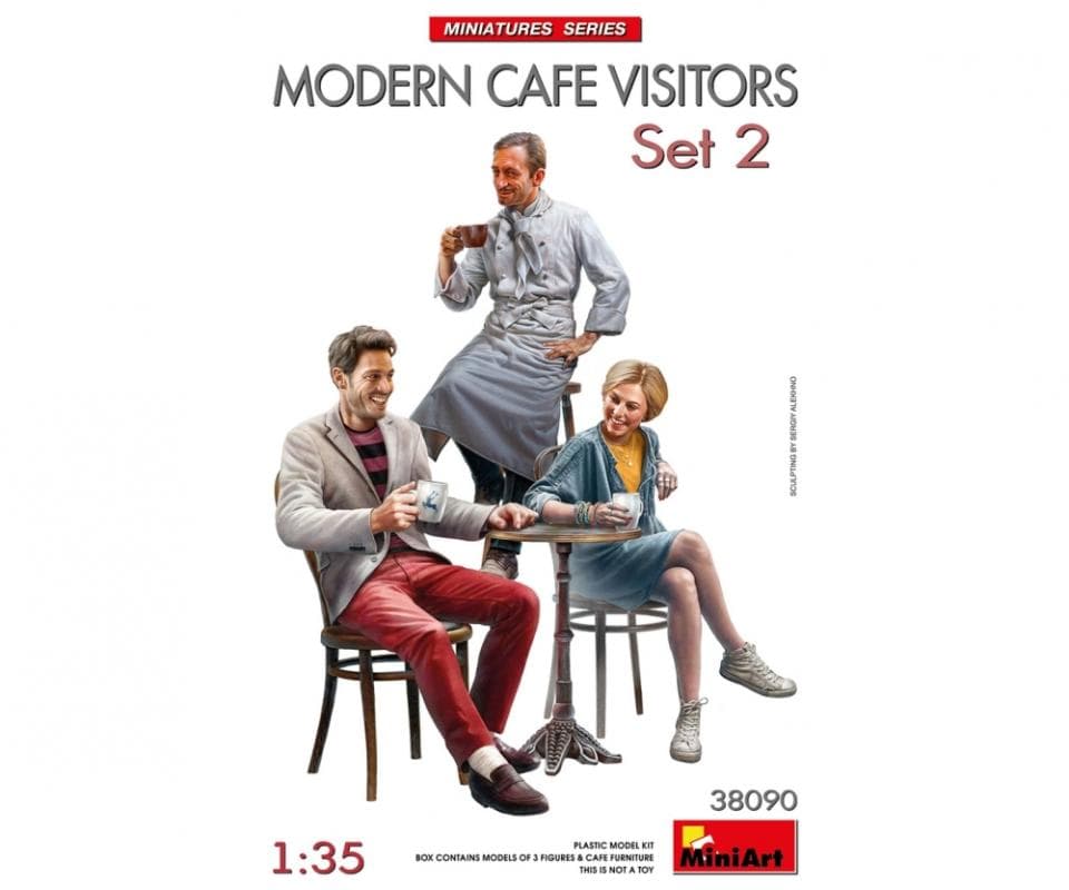 Kellner Und Café Besucher - Set 2