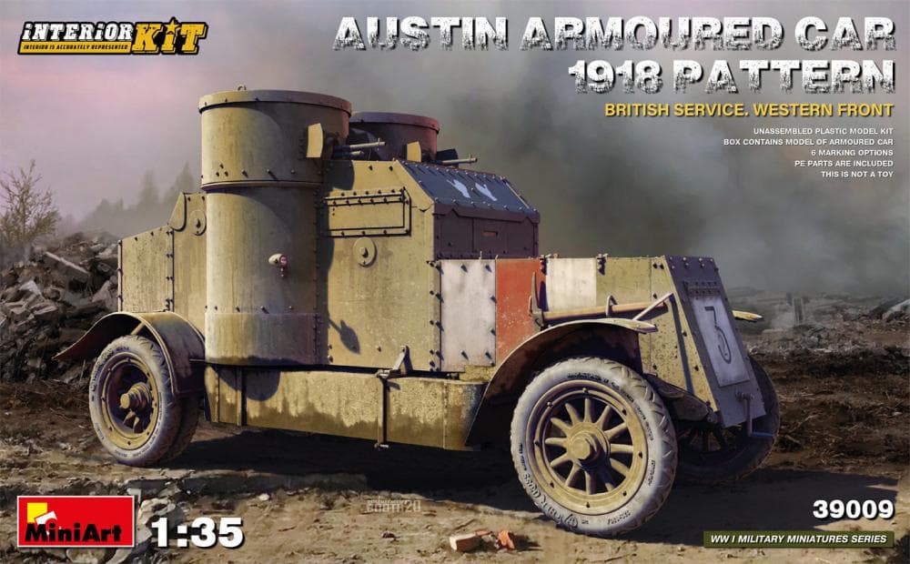 Austin Armoured Car - 1918 Pattern - British Service - Western Front - Interior Kit