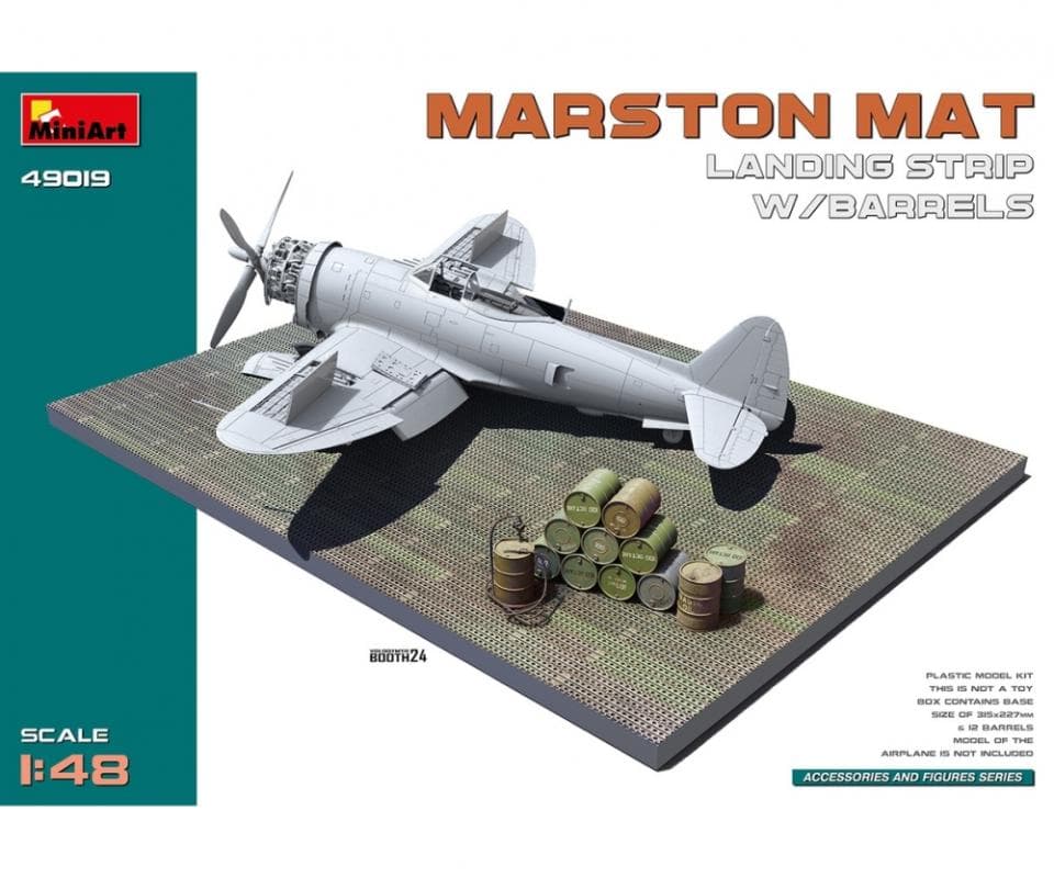 Marston Mat Landeplatz M. Ölfässern