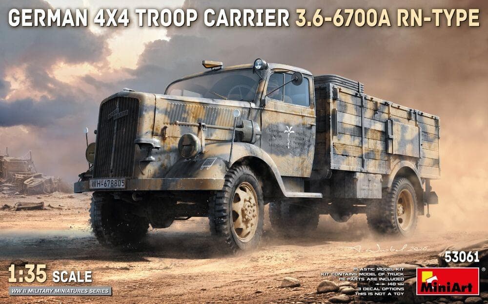 German 4x4 Troop Carrier 3.6-6700a Rn-Type