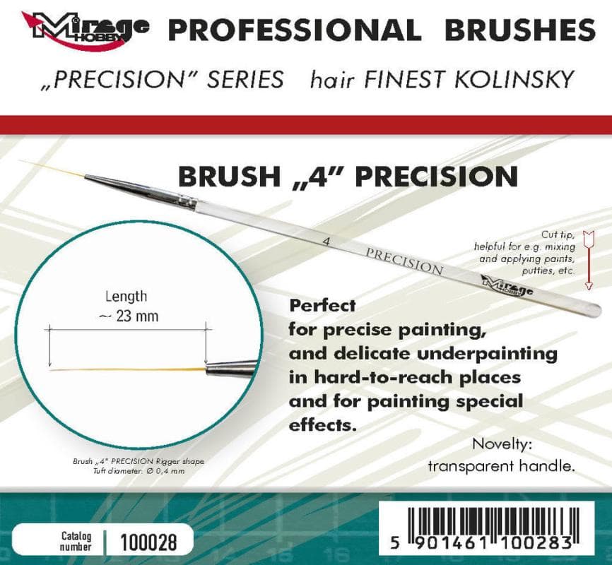 Pinsel - Precision Kolinsky - Size 4