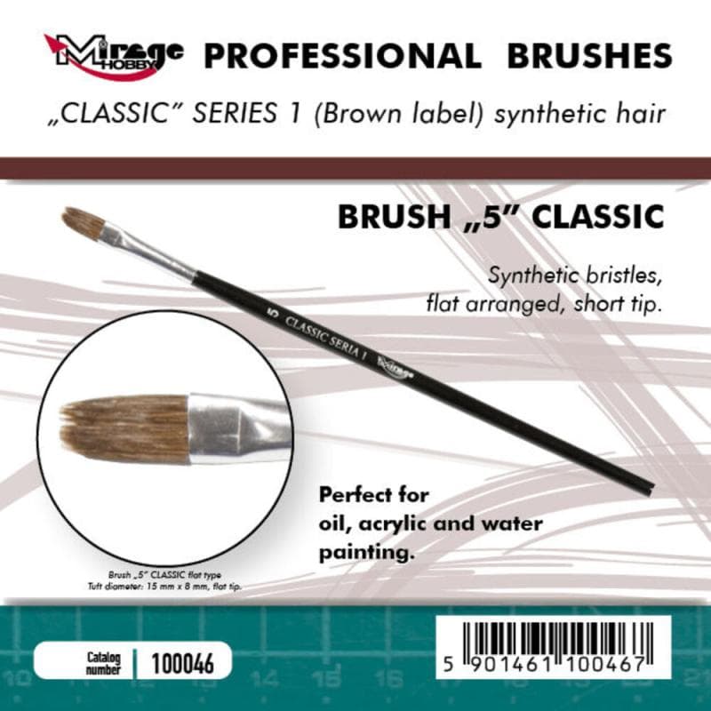 Brush Flat - Classic Series 1 - Size 5