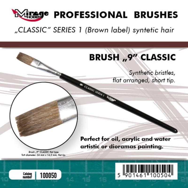 Brush Flat - Classic Series 1 - Size 9