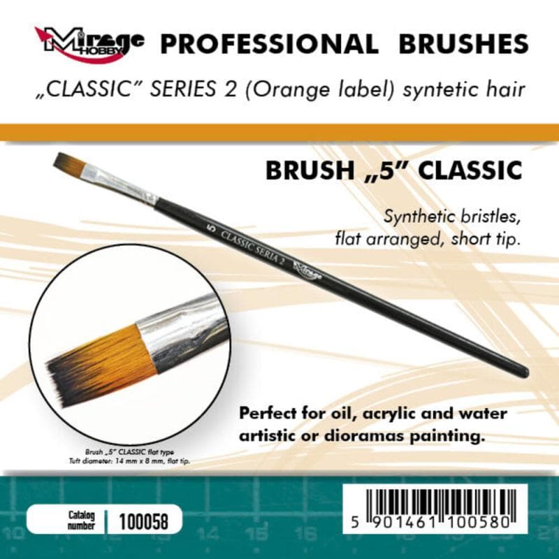 Brush Flat - Classic Series 2 - Size 5