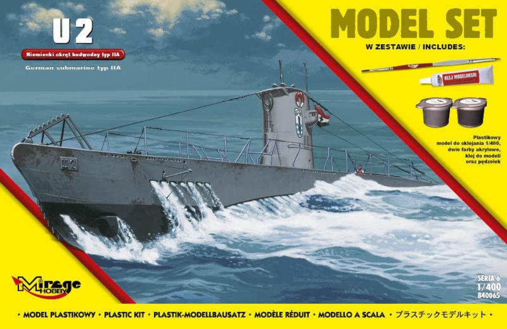 U2 (German Submarine Wwii Type Iia) (Model Set)