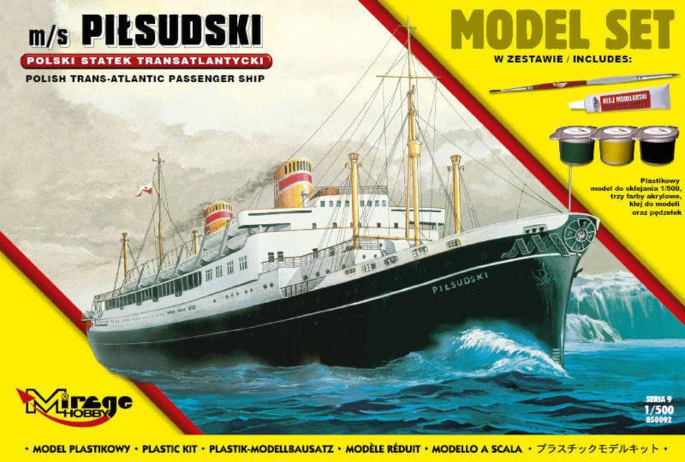 M/S Pilsudski (Trans-Atlantic Passenger Ship) (Model Set)