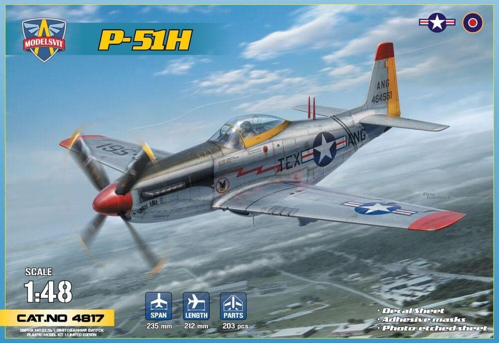 P-51h Mustang Wwii Fighter