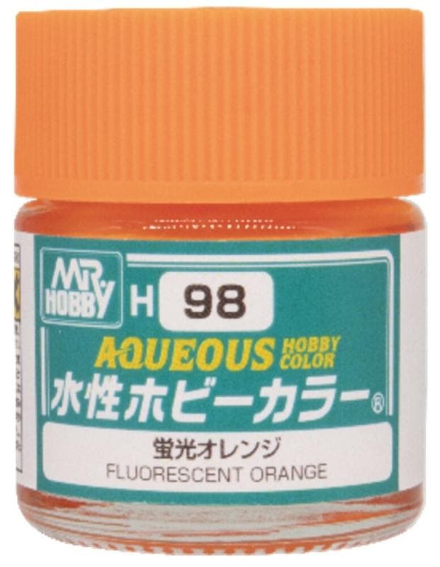 Aqueous Hobby Colors (10 Ml) Fluorescent Orange