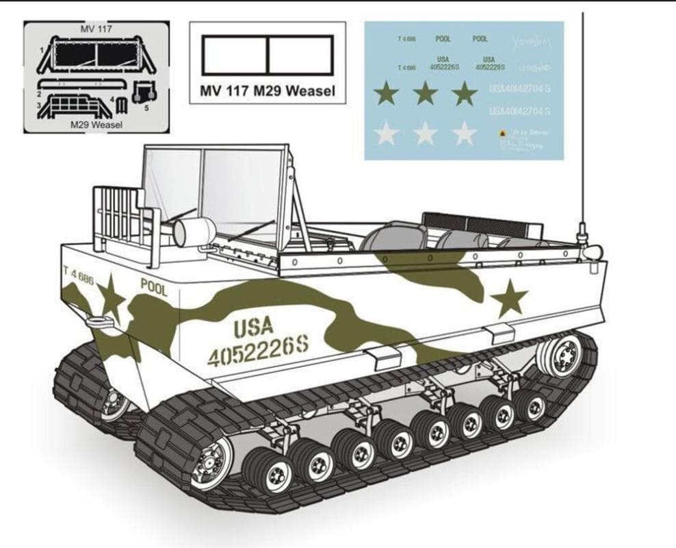M29 Weasel-Full Resin Kit