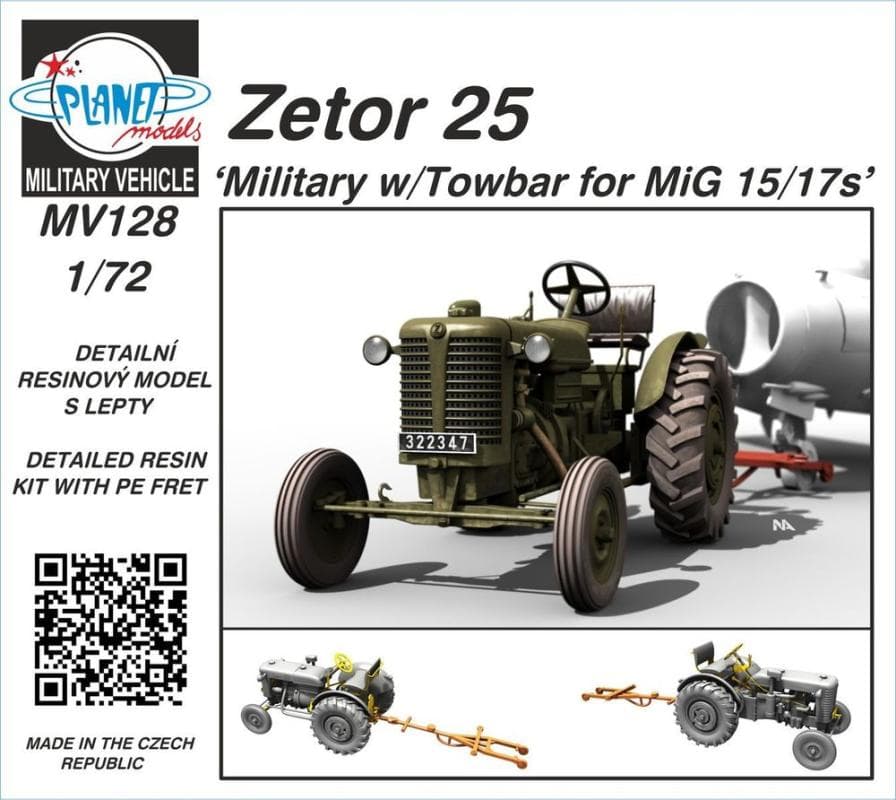 Zetor 25 Military W/Towbar For Mig 15/17s