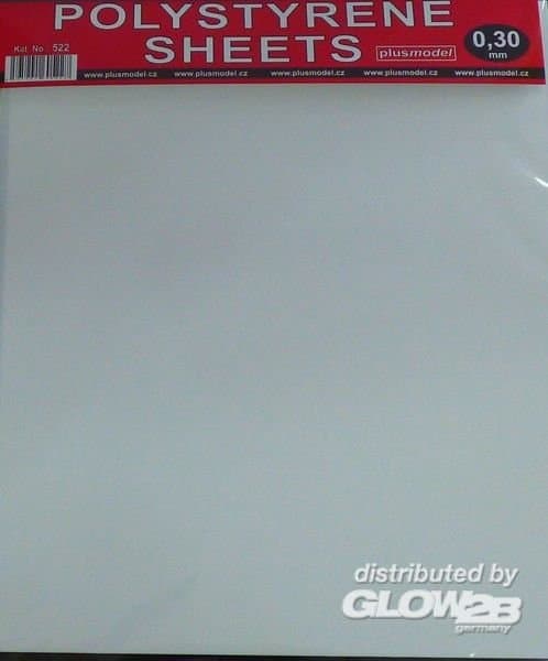 Polystyrene Sheets 0,3mm (220x190mm)