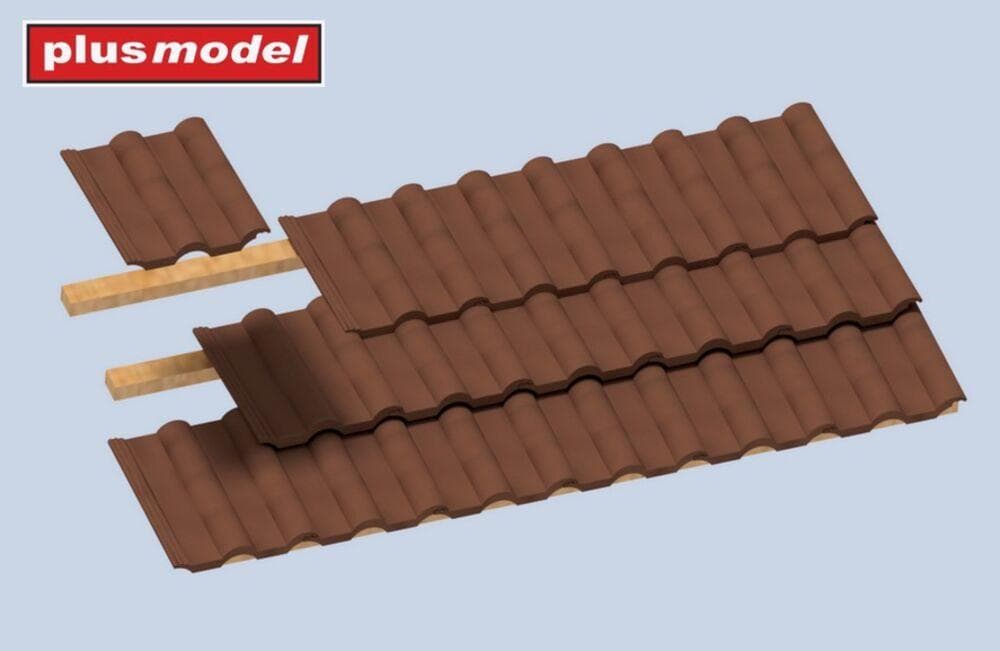 Roof Tiles Corrugated - 84 Stück