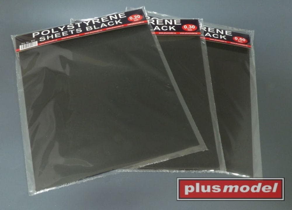 Polystyrene Sheets Black 0,2 Mm (190 X 220 Mm)